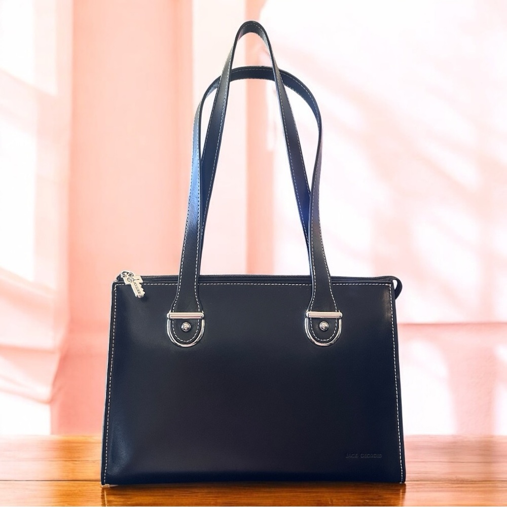 Jack Georges Milano Shoulder Handbag #3604 (Black)